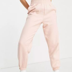 New Look fleece joggers sweatpants in light Pink men's S unisex